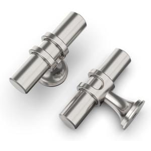 Asidrama 9 Pack Brushed Satin Nickel Kitchen Cabinet Knobs Dresser Knobs Drawer Knobs Cabinet Hardware Zinc Knobs for Dresser Drawers