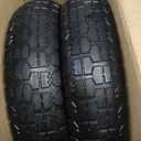 13" Flat Free Wheels, 4.00-6 Tire Flat Free 2-Pack with 3/4" Bearings 2.1" Offset Hub for Gorilla Cart, Wheelbarrow, Garden Cart, Trolleys, Hand Trucks & Yard Trailers