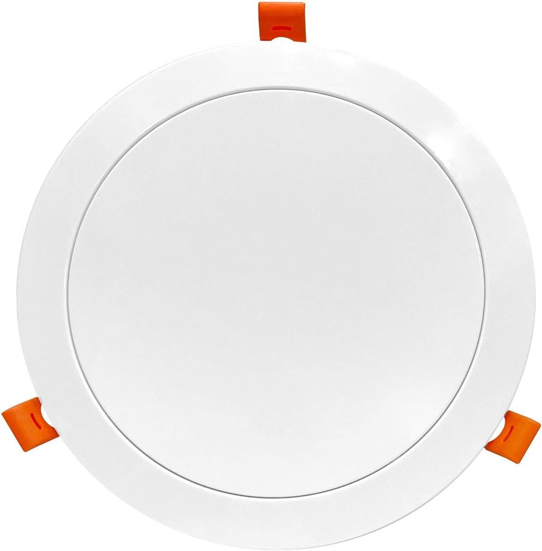 ABS Adjustable Soffit Vent Cover with Fly Screen - Nominal 8" Inch Round Air Vent for Inline Duct Fan, HVAC & Exhaust Systems（Spring Mechanism）