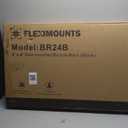 FLEXIMOUNTS 2 Pack 2x4ft Garage Storage 24x48 inch Heavy Duty Bike Wall Shelving Rack, 440lbs Total Weight Capacity, Black, Pro Series