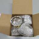 Amylove 2 Set Glass Door Knobs Mortise Style Fluted Crystal Antique Door Knobs with Spindle Antique Doorknobs for Home Interior(Gold,Basic)