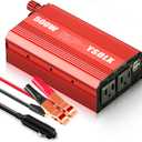 YSOLX 500W Power Inverter 12V to 110V for Vehicles - with Dual Fast Charging 24W USB-A and 2 AC Outlets, Ideal for Road Trips, Camping, and Vehicle Power Needs