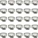 25 Pack Stainless Steel Hose Clamps, 3/4 inch to 1-1/8 inch Worm Gear Metal Hose Clamps for Pipe, Dryer Repair, Tubing and Fuel Line