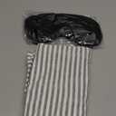 Replacement Pillow Case for Memory Foam Neck Pillow,Zippered Pillow Cover,Soft Cotton Pillow Protector for Cervical Pillow,Latex Pillow (20x12 Inch (Pack of 1), Grey Stripes)