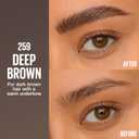 Maybelline Brow Inserts Eyebrow Pen, Micro Needle Shaped 2-In-1 Dual-Ended Brow Makeup Pen and Gel, Water-Resistant, Smudge Proof for Up to 36-HR Wear, Deep Brown