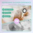 Electric Body Brush Back Scrubber for Shower, Waterproof Long Dual Handle Power Body Scrubber with 5 Heads, Bath Brush 3 Speeds, for Cleansing,Exfoliating and Massaging Skin,Gift for Birthday Holiday
