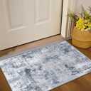 Door Mat, Front Indoor Doormat 31"x47" Non Slip Entryway Rug Indoor, Washable Small Rug for Bedroom Kitchen Bathroom Laundry Low Profile (2.6x3.9 Feet)