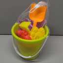 Beach Sand with Bright Colors Lightweight Plastic Sand Buckets and Molds for Outdoor Play and Coordination Development Suitable for Compact Design Random Color