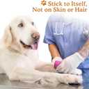 Self-Adhesive Vet Bandage Wrap, First Aid for Dogs & Horses, Multi-Use for Gear Grip & Cable Organizing, Individually Wrapped, 2 Inch, 8 Rolls, Spring Bloom Paw