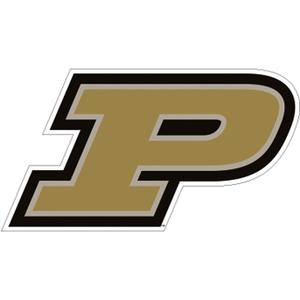 Purdue Boilermakers Premium Large 12" Die Cut Vinyl Decal, P, Cornhole Boards