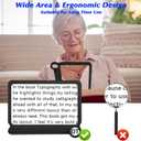 6X 30X Large Magnifying Glass for Reading, Handheld Magnifying Glass Lightweight Magnifier Sheet, Full Book Page Viewing Area Magnifiers for Small Prints Reading and Low Vision Seniors