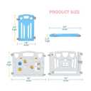Baby Playpen Kids Activity Centre Safety Play Yard Home Indoor Outdoor New Pen (Multicolour, Classic Set 14 Panel)
