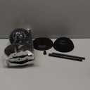 Geelin 4 Pack Wig Stand 9.8"-18.9" Adjustable Height Wig Head Holder Non Slip Portable Hat/cap Display Stand for Multiple Wigs (Black)