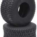 Lawn Mower Tires, 18x8.50-8 Garden Tractor Tires, Utility Golf Cart Turf Tires, 18x8.5x8 Rubber Tire and Wheel for Lawn Mower, Riding Mower, 4PR Tubeless Tires Set of 2