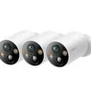 TP-Link - Tapo Wire-Free Indoor/Outdoor 2K Smart Security Cameras, Magnetic Base (3-pack) No Fees - White