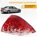 Tail Light Assembly Fit for 2006 2007 Honda Accord Sedan TailLight Lamp 33501SDAA32 (Right Passenger Side)