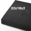 Bench Cushion 32x16x2 inches, Strengthen Waterproof Outdoor Seat Cushions, High-Density Bench Pad, Detachable Cover Cushion for Bench, Outdoor Cushions for Patio Garden Swing Furniture - Black