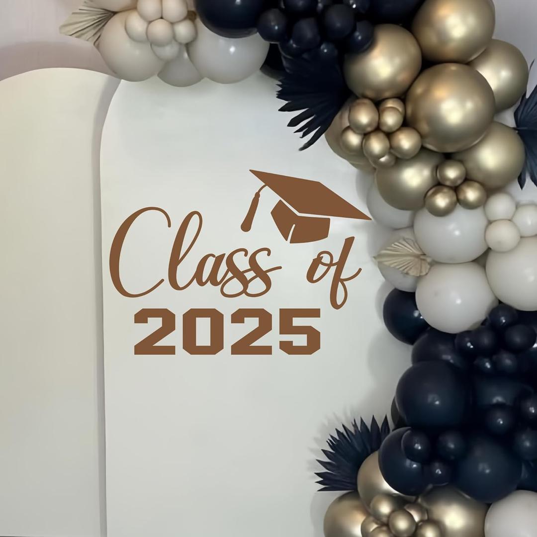 Class of 2025 Graduation Decal - Congratulations Graduation Decorations 2025 Decal, Congrats Sticker for for Making Grad Party Event Planner Sign, Balloon Arch, Backdrop