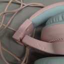 iClever Kids Headphones for School/Travel with Safe Volume 85dBA, HS19S Stereo Sound Over-Ear Girls Boys Headphones for Kids, Foldable 3.5mm Wired Headphone for iPad/Computer (A Pink Star)