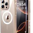 TAURI for iPhone 16 Pro Max Case, Compatible with MagSafe, with Screen Protectors, Not-Yellowing Military-Grade Protection, Shockproof Slim Magnetic Case for 16 ProMax 6.9", Clear