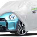 Car Cover Custom Fit for 2014-2026 Mini Cooper/Cooper S 2-Door, Migaven Waterproof Full Exterior Cover Sun Rain Protection with Door Zipper and Cotton Lining