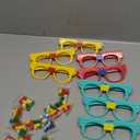 Woby Party Favor for Kids Gift Building Block Glasses DIY Stacking Block Bricks Party Glasses Toys Party Supplies Decorations for Birthday Christmas Carnival 9 Pcs
