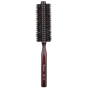 PERFEHAIR Soft Boar Bristle Round Brush for Fine, Thin Hair or Beards - 1.3 inch for Drying, Styling, Curling, Adding Volume