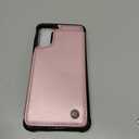 Vinich for Samsung Galaxy S21 Ultra Wallet Case with Card Holder, RFID Blocking Credit Slots Kickstand Shockproof Phone Cover for Women Men, Rose Gold