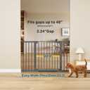 Cumbor 30-48 in Baby Gate for Stairs, Auto Close Dog Gate Indoor Cool Gray