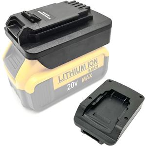 Battery Adapter Converter for DeWalt 20V MAX XR Lithium-Ion Battery to Black+Decker 20V LBXR20 LB20 LBX20, Porter Cable 20Volt PCC685L PCC682L, Stanley 18V Cordless Tools Batteries Adaptor