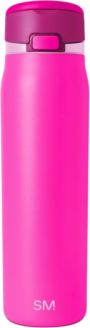 Simple Modern Mesa Loop Water Bottle with Covered Straw and Handle | 30oz Cup Holder Friendly Insulated Stainless Steel Bottles for Travel, Sports and School | Raspberry Vibes