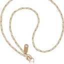 UKON Crossbody Phone Lanyard - Fashion Phone Strap with 2xTPU Tether Tab for Women - Palegold (LongChain)