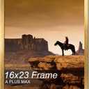 A PLUS MAX 16x23 Picture Frame Gold Light Weight Wall Mount