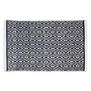 Rug Area Rugs 2x5 Ft Navy Cotton Diamond for Livingroom Bedroom Washable RagRug Reversible Farmhouse Kitchen RunnerRug Carpet Indoor Area Runner Mat for Hallway, Entryway