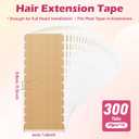 2 x Hair Extension Tape 300 Tabs, Double Sided Adhesive Replacement TapePre Cut Adhesive Tape for Tape in Extensions, Professional Hair Tape