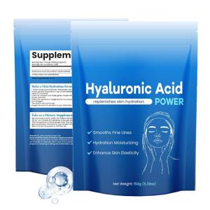 Hyaluronic Acid Powder for Face, DIY Hyaluronic Acid Serum, Low Molecular Weight Hyaluronic Acid Powder for Skin Hydration and Moisture Support (1pack)