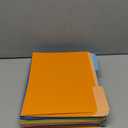 SUNEE File Folders Letter Size Assorted Colors, 100 Pack Manilla Folders 8.5 x 11 1/3-Cut Tabs, Colored File Folders Office Home School for Documents Files Paper