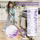 TJE Disposable Power Mop Pad Refills 5 Count Compatible with Power Mop Heavy-Duty Thickened Multi-Surface Floor Cleaning Non-Washable Unscented Floor Care (Brown)