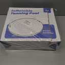 JOSEN Pool Floats Adult, Inflatable Tanning Pool - Extra Large Pool Floats for Adults Heavy Duty, Round Pool Rafts, River Lake Floaties Water Floats with Cup Holders (Pink White)