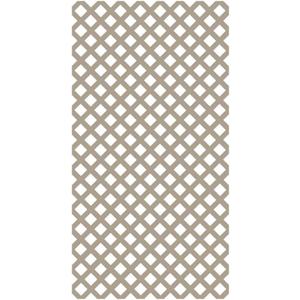 4 ft. x 8 ft. Clay Classic Diamond Vinyl Lattice, 48 inches x 96 inches