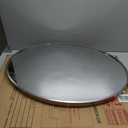 JENBELY Oval Wall Mirror, 22"x30" Brushed Nickel Vanity Mirror, Bathroom Mirror of Metal Frame, Home Decorative Wall Mounted Mirror for Bathroom, Living Room, Entryway, Vanity