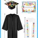 Romart Kindergarten Graduation Cap and Gown Set, Kids Toddler Pre-k Graduation Outfit 2026 with Sash Diploma Certificate Gift