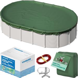 Yankee Emerald Series Pool Covers for Above Ground Pools, Oval 15x30 ft