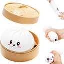 Dumpling Squishy Toy 2026 Upgraded White, Dumpling Squishy Mystery Box, Dumplings Stress Balls Fidget Sensory Toy, Soft Squeeze Decompression Dough for Adults(White)