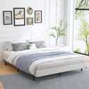 ALDRICH 5 Inch Heavy Duty Metal Box Spring Mattress Foundation 3000lbs Max Weight Capacity/Non-Slip/No Noise/Easy Assembly/Easy Clean Cover,Full