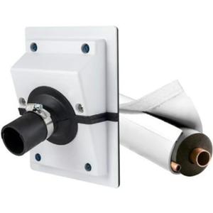 HVAC Wall Penetration & Line-Set Cover Kit, Wall Sleeve for AC Line Set and Split Cover, HVAC Penetration Cover for Outdoor and Indoor Air Conditioner Systems (White Kit, 2.36 in)