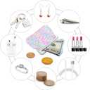 2 Pieces Coin Purse Kids Purse Girls Handbags Double Sided Sequin Mini Wallet Kiss Lock Coin Purse for Party Christmas Birthday Valentine's Day Gifts