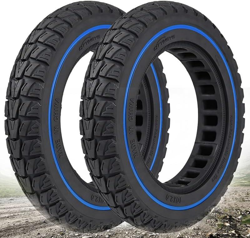 10 Inch Off Road Tires, 10x2.0 Solid Tire Replacement for Hiboy S2 Pro AOVOPRO ES80 Electric Scooter, 10x2/54-152 Replacement Tire, Honeycomb Tubeless Rubber Front Rear Tyre