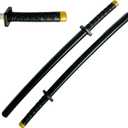 Set of Two 26 1/2 Inch Japan Samurai Pu Foam Blade Anime Sword Ninja Katana, Play, Fencing, Fun, Birthday, Halloween