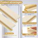 Yuntau 84 Inch 5 Pcs Rubber Weather Stripping Seal,Beige